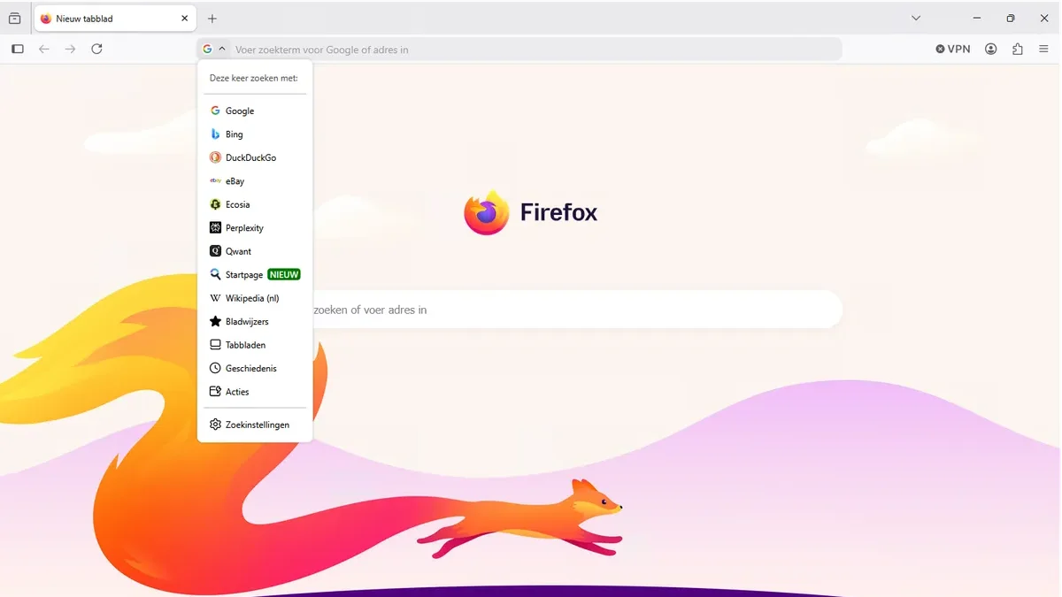 Image for the article: Mozilla integreert Startpage als zoekoptie in Firefox